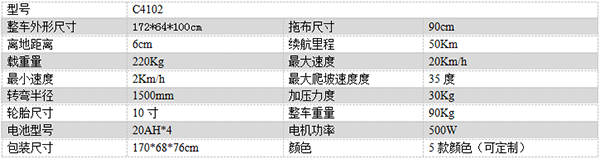 电动尼玛尘推车C4102